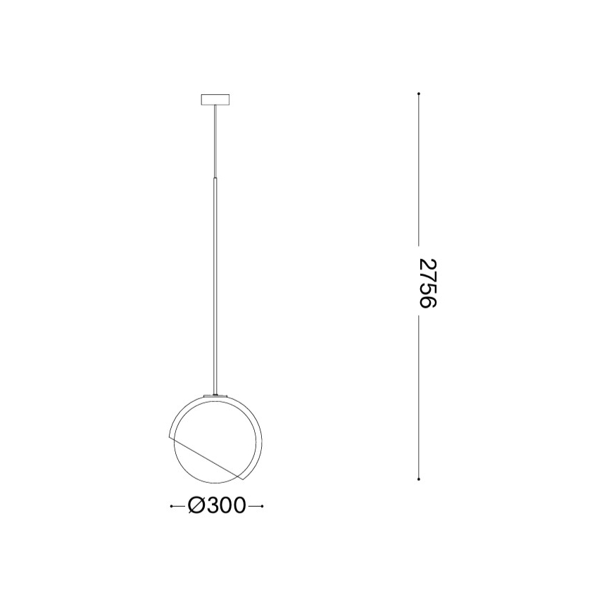 Ideal Lux - Suspension à câble BLOOM 1xE27/42W/230V, Ø 30 cm, doré / beige fumé