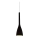 Ideal Lux - Suspension sur câble FLUT 1xE14/40W/230V Ø 10,5 cm noire