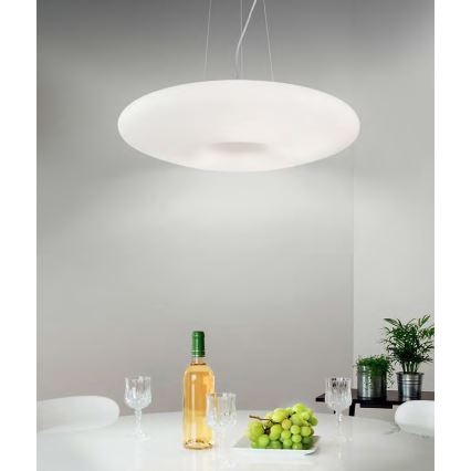 Ideal Lux - Suspension sur câble GLORY 3xE27/60W/230V Ø 50 cm blanche