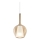 Ideal Lux - Suspension sur câble KALIQUE 1xE27/42W/230V Ø 18 cm beige fumé