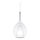 Ideal Lux - Suspension sur câble KALIQUE 1xE27/42W/230V Ø 18 cm transparent