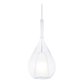 Ideal Lux - Suspension sur câble KALIQUE 1xE27/42W/230V Ø 18 cm transparente