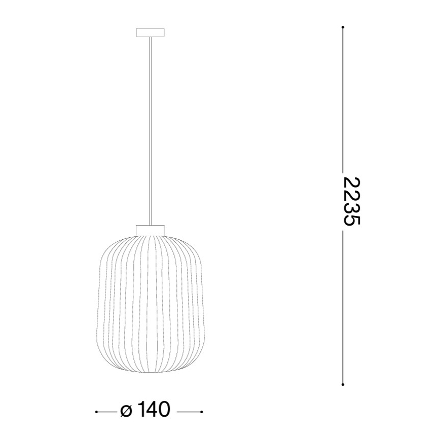 Ideal Lux - Suspension sur câble MINT 1xE27/60W/230V Ø 14 cm vert