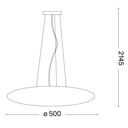 Ideal Lux - Suspension sur câble SMARTIES 3xE27/42W/230V 50 cm blanche