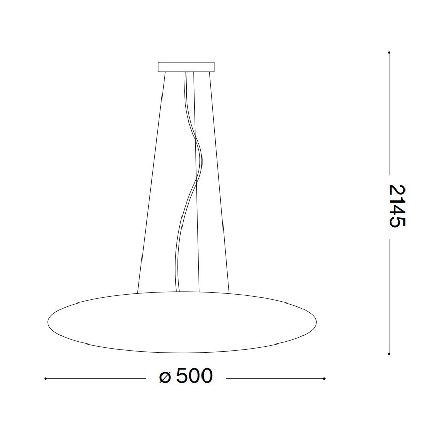 Ideal Lux - Suspension sur câble SMARTIES 3xE27/42W/230V 50 cm blanche