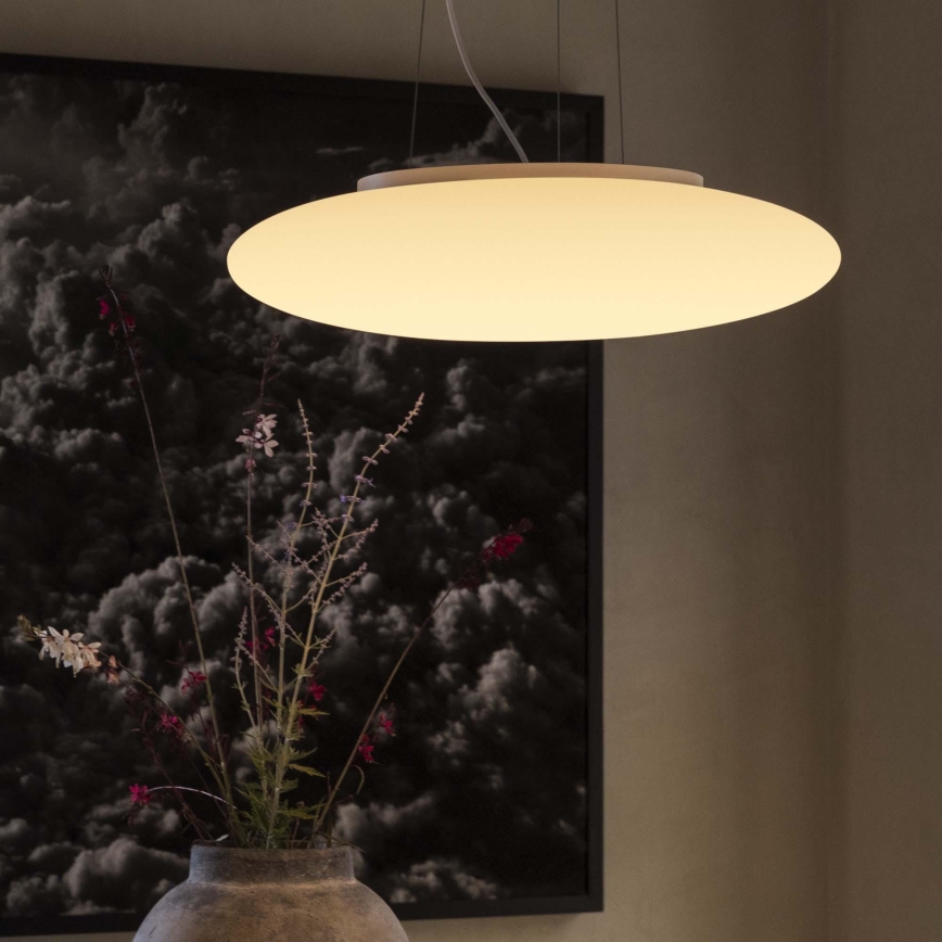 Ideal Lux - Suspension sur câble SMARTIES 3xE27/42W/230V Ø 42,5 cm blanche