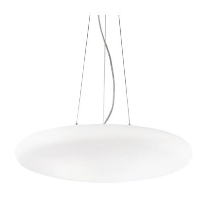 Ideal Lux - Suspension sur câble SMARTIES 5xE27/42W/230V Ø 60 cm blanche