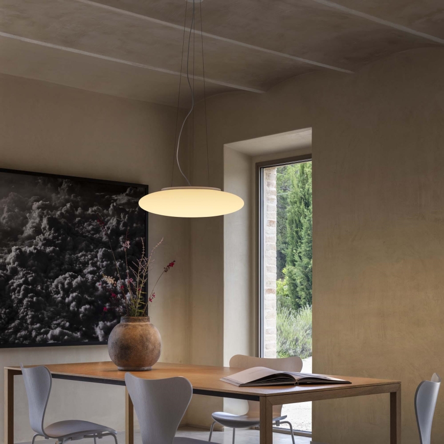 Ideal Lux - Suspension sur câble SMARTIES 5xE27/42W/230V Ø 60 cm blanche