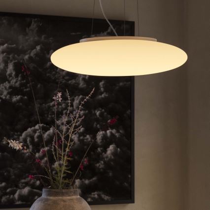 Ideal Lux - Suspension sur câble SMARTIES 5xE27/42W/230V Ø 60 cm blanche