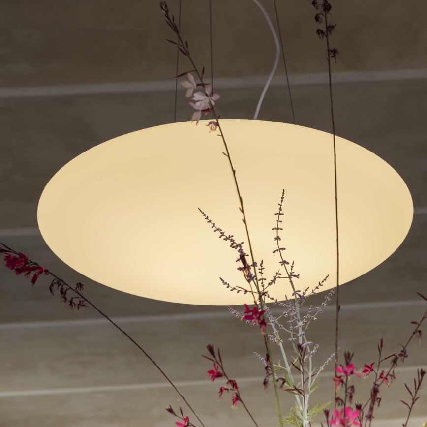 Ideal Lux - Suspension sur câble SMARTIES 5xE27/42W/230V Ø 60 cm blanche