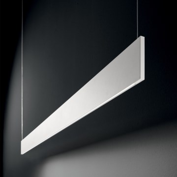 Ideal Lux - Suspension sur câble STEEL LED 24W 230V 3000K (IRC 90) 120 cm, blanc