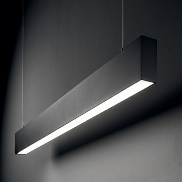 Ideal Lux - Suspension sur câble STEEL LED/29W/230V 4000K IRC 90 120 cm noir