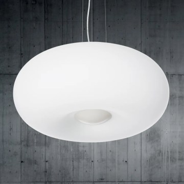 Ideal Lux - Suspension sur câble ULISSE 3x E27/60W/230V Ø 42 cm blanche