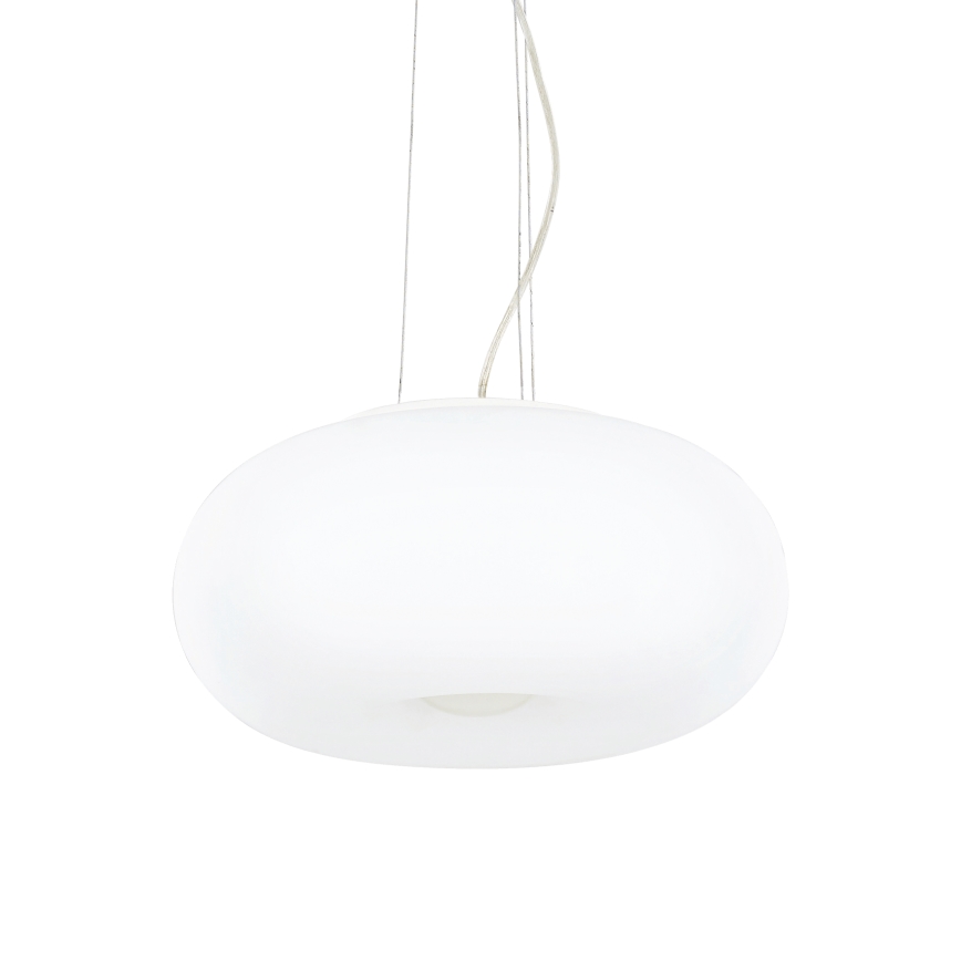 Ideal Lux - Suspension sur câble ULISSE 3x E27/60W/230V Ø 42 cm blanche