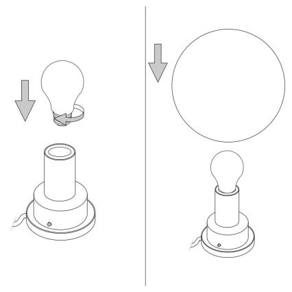 Ideal Lux - Verre de rechange universel MAPA pour E27 Ø 20 cm blanc