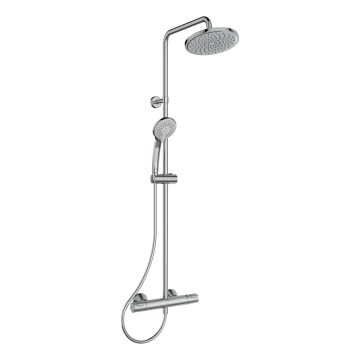 Ideal Standard A7208AA - Ensemble de douche avec mitigeur thermostatique CERATHERM T25, finition chrome brillant