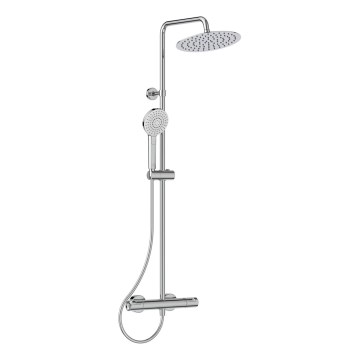 Ideal Standard A7565AA - Kit de douche avec mitigeur thermostatique CERATHERM T50 chrome brillant