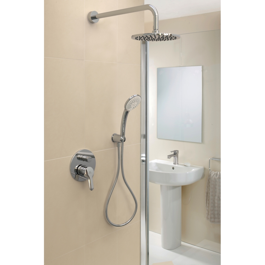 Ideal Standard B9403AA - Pommeau de douche à main IDEALRAIN, chrome brillant