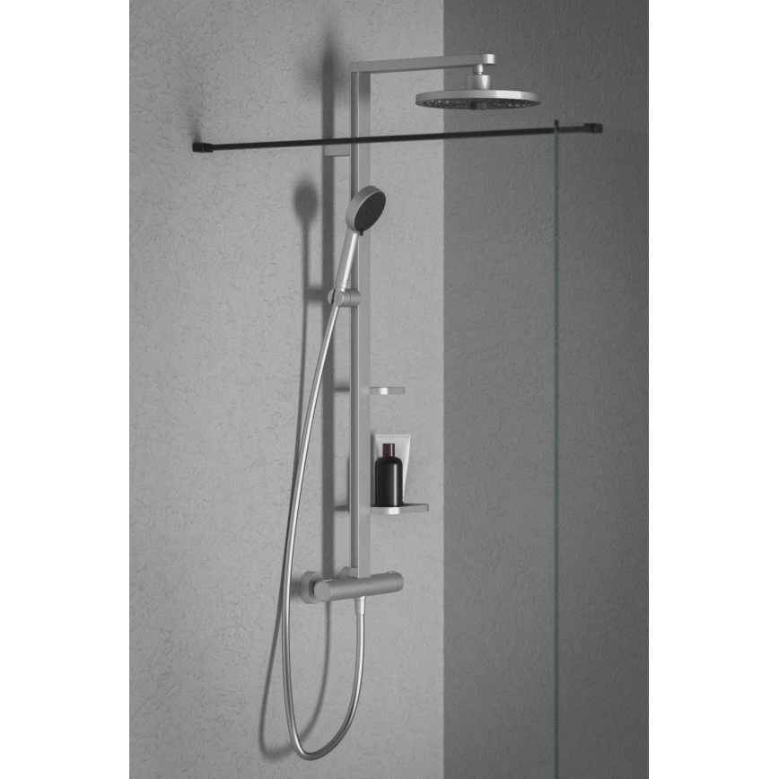Ideal Standard BD583SI - Ensemble de douche avec mitigeur thermostatique CERATHERM ALU+ argenté