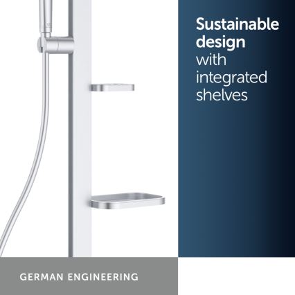 Ideal Standard BD583SI - Ensemble de douche avec mitigeur thermostatique CERATHERM ALU+ argenté