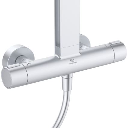 Ideal Standard BD583SI - Ensemble de douche avec mitigeur thermostatique CERATHERM ALU+ argenté