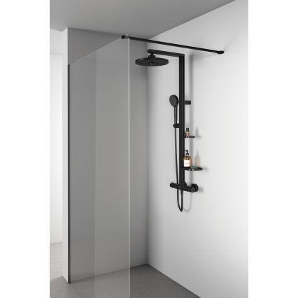 Ideal Standard BD583XG - Ensemble de douche avec mitigeur CERATHERM ALU+ noir mat