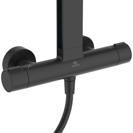Ideal Standard BD583XG - Ensemble de douche avec mitigeur CERATHERM ALU+ noir mat