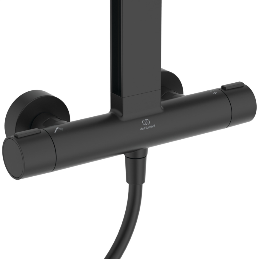 Ideal Standard BD583XG - Ensemble de douche avec mitigeur CERATHERM ALU+ noir mat