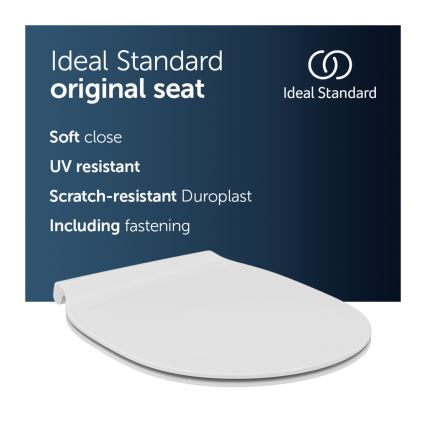 Ideal Standard E036601 - Abattant WC SoftClose CONNECT AIR blanc