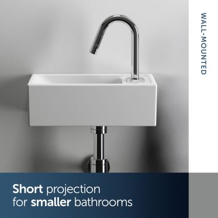 Ideal Standard E211201 - Lavabo suspendu I.LIFE S 37 x 21 cm céramique/blanc