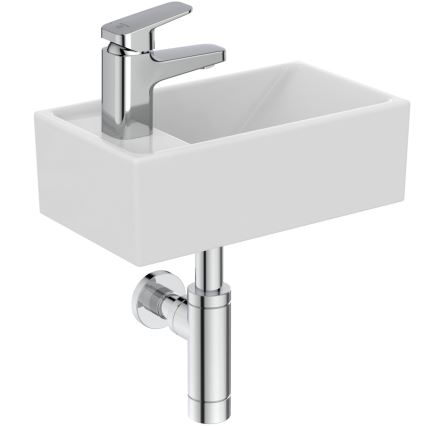 Ideal Standard E211301 - Lavabo suspendu I.LIFE S 37 x 21 cm en céramique, blanc
