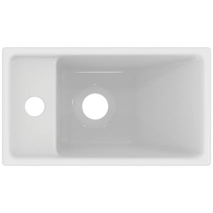 Ideal Standard E211301 - Lavabo suspendu I.LIFE S 37 x 21 cm en céramique, blanc