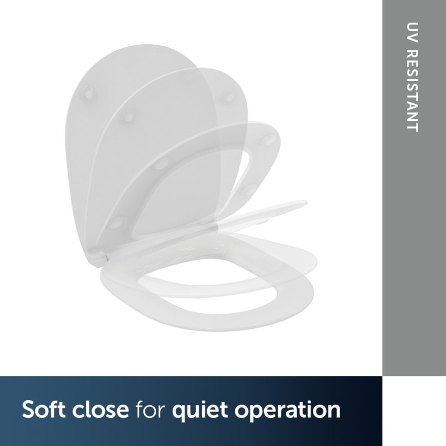 Ideal Standard E772401 - Abattant de WC SoftClose CONNECT blanc