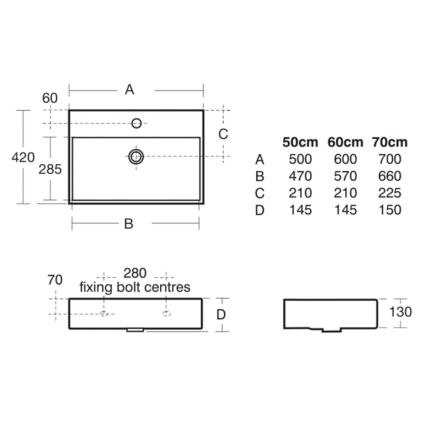 Ideal Standard K077701 - Lavabo suspendu STRADA 50 x 42 cm céramique/blanc