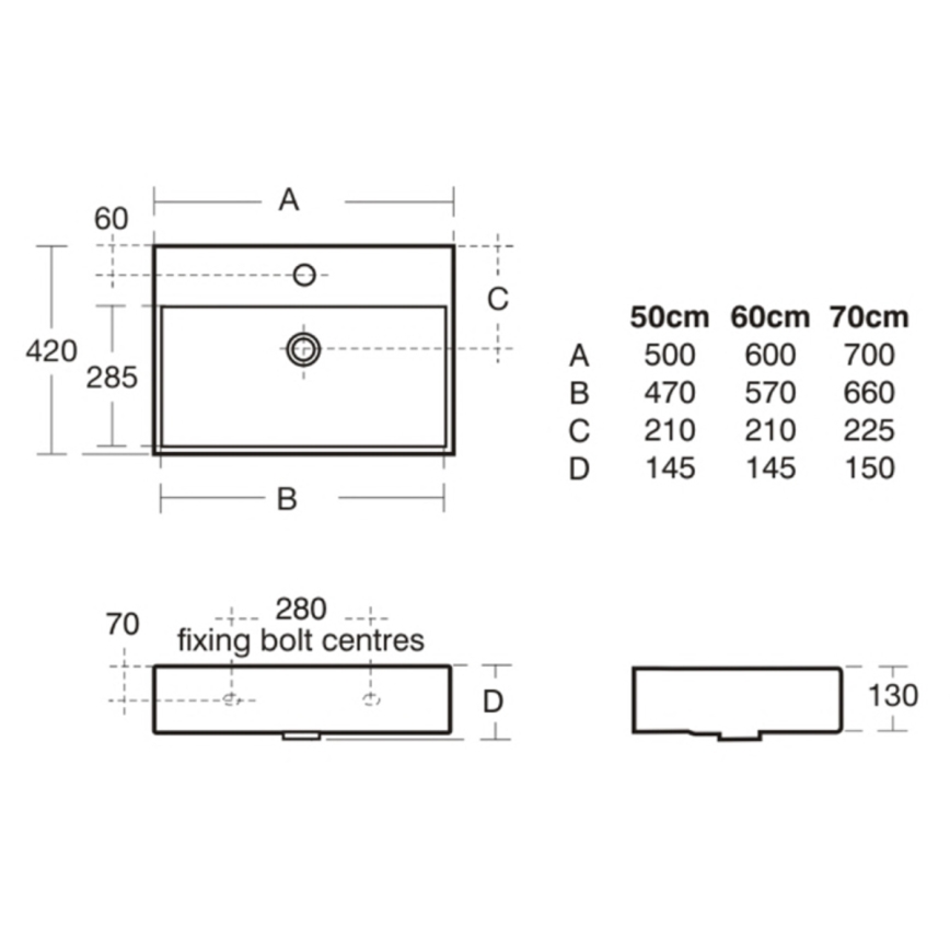 Ideal Standard K077701 - Lavabo suspendu STRADA 50 x 42 cm céramique/blanc