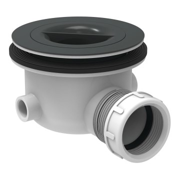 Ideal Standard K936367 - Siphon pour receveur 9 cm, noir/blanc