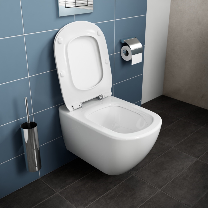 Ideal Standard T354601 - WC suspendu TESI avec abattant SoftClose, céramique/blanc