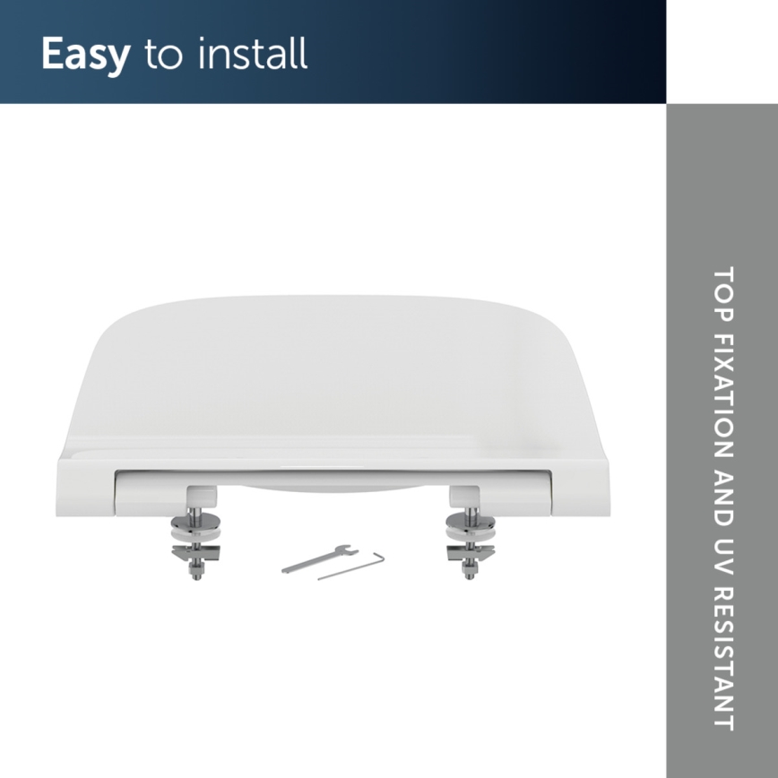 Ideal Standard T453001 - Abattant WC I.LIFE A blanc