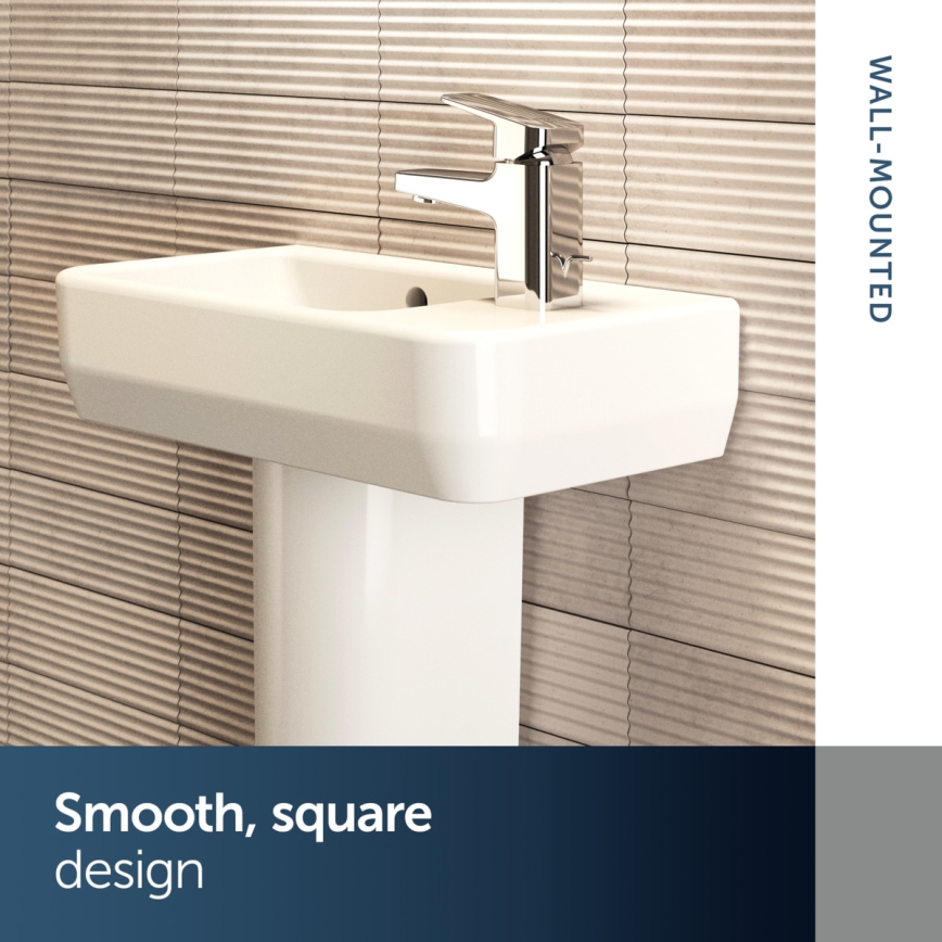 Ideal Standard T458601 - Lavabo suspendu I.LIFE S 45 x 25 cm en céramique, blanc