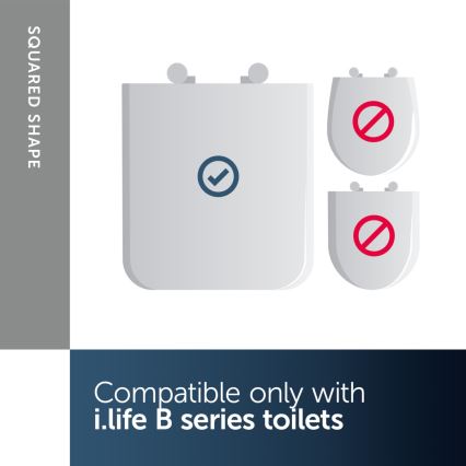 Ideal Standard T468301 - Abattant de toilette SoftClose I.LIFE B blanc