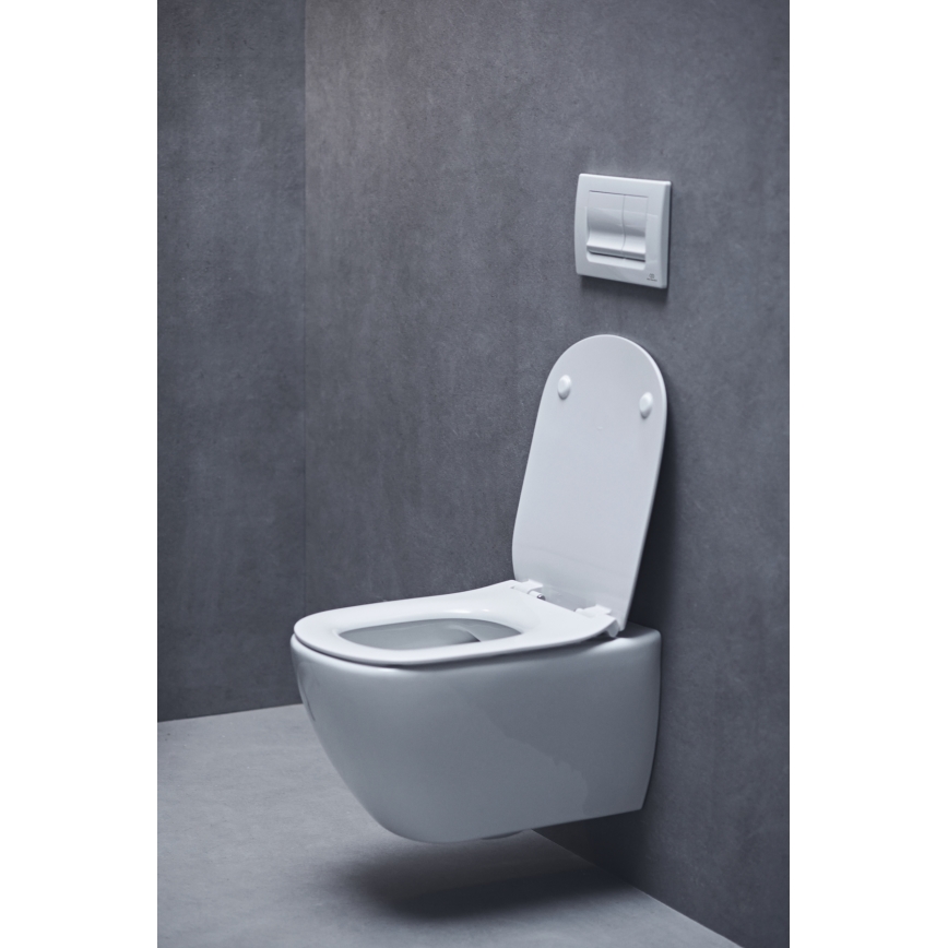 Ideal Standard T552201 - Abattant de WC TESI à fermeture douce (SoftClose), blanc