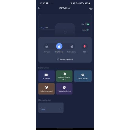 Système de sécurité sans fil intelligent 4G LTE/Wi‑Fi/Ethernet/GSM