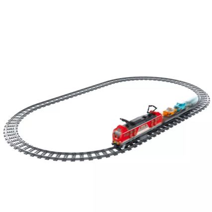 iM.Master - Coffret de train avec rails, 2xAA/400 mAh, 617 pièces + télécommande