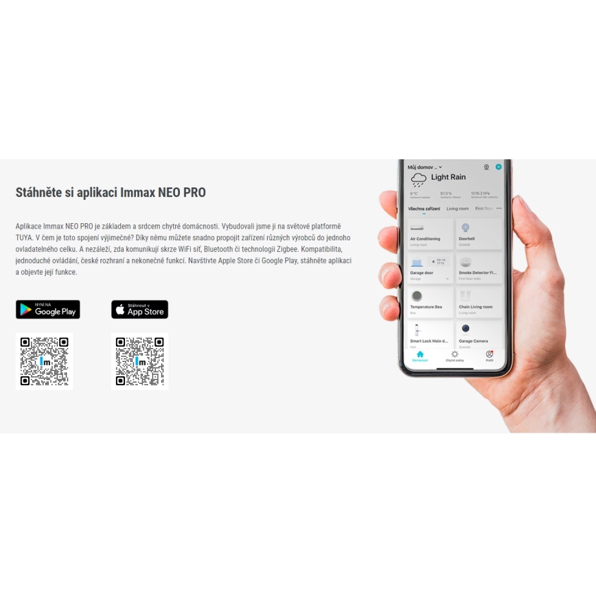Immax 07701L - Caméra d'intérieur VALL-I NEO LITE Smart P/T HD 2MP 1080p, Wi-Fi Tuya