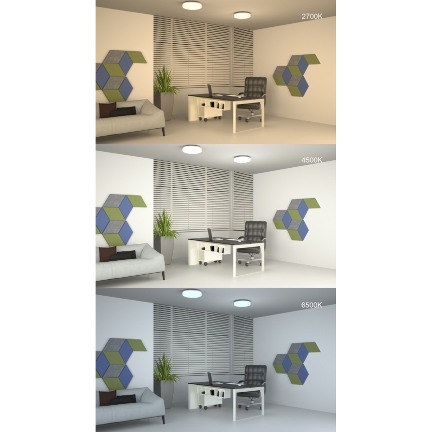 Plafonnier LED à intensité modulable avec télécommande LED/42W/230V 40 cm