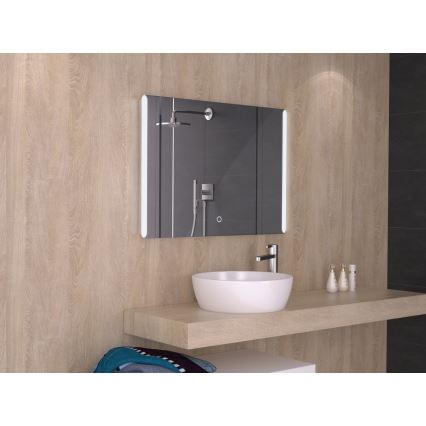 Miroir rétro-éclairé dimmable LED salle de bain 700x500 mm IP44