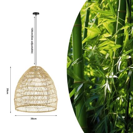 Suspension à câble BOHO DELICADO 1xE27/40W/230V Ø 38 cm