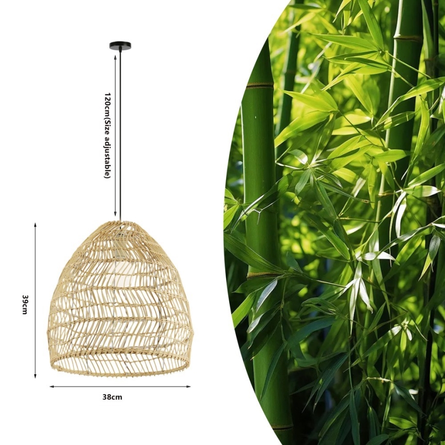 Suspension à câble BOHO DELICADO 1xE27/40W/230V Ø 38 cm