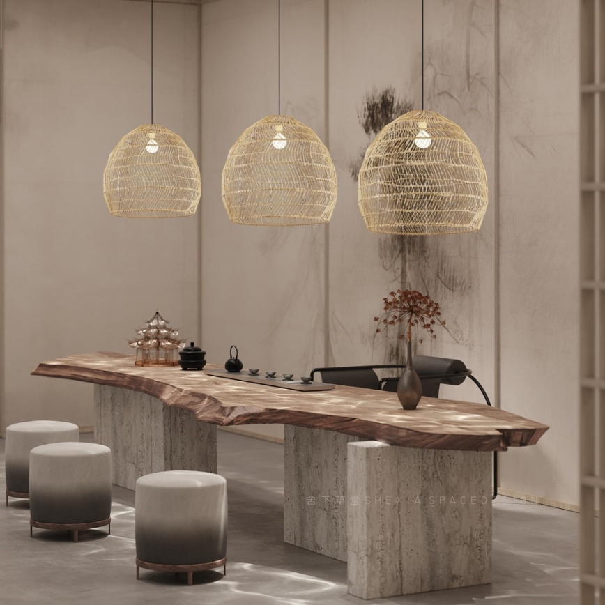 Suspension à câble BOHO DELICADO 1xE27/40W/230V, diamètre 60 cm