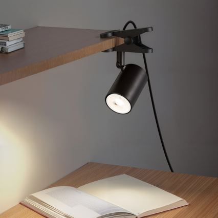 Lampe à pince PUNTO 1xGU10/9W/230V noire